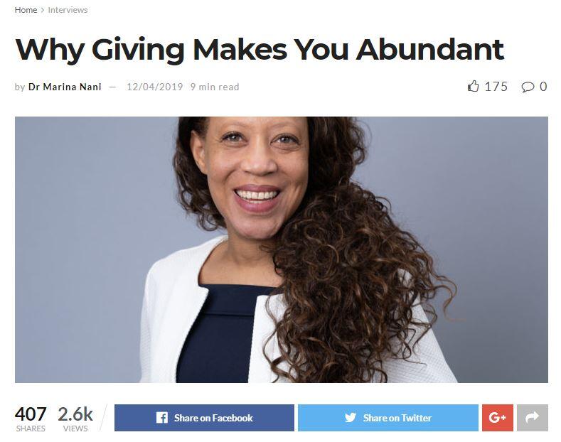 Why Giving Makes You Abundant - an interview with Jenny Garrett